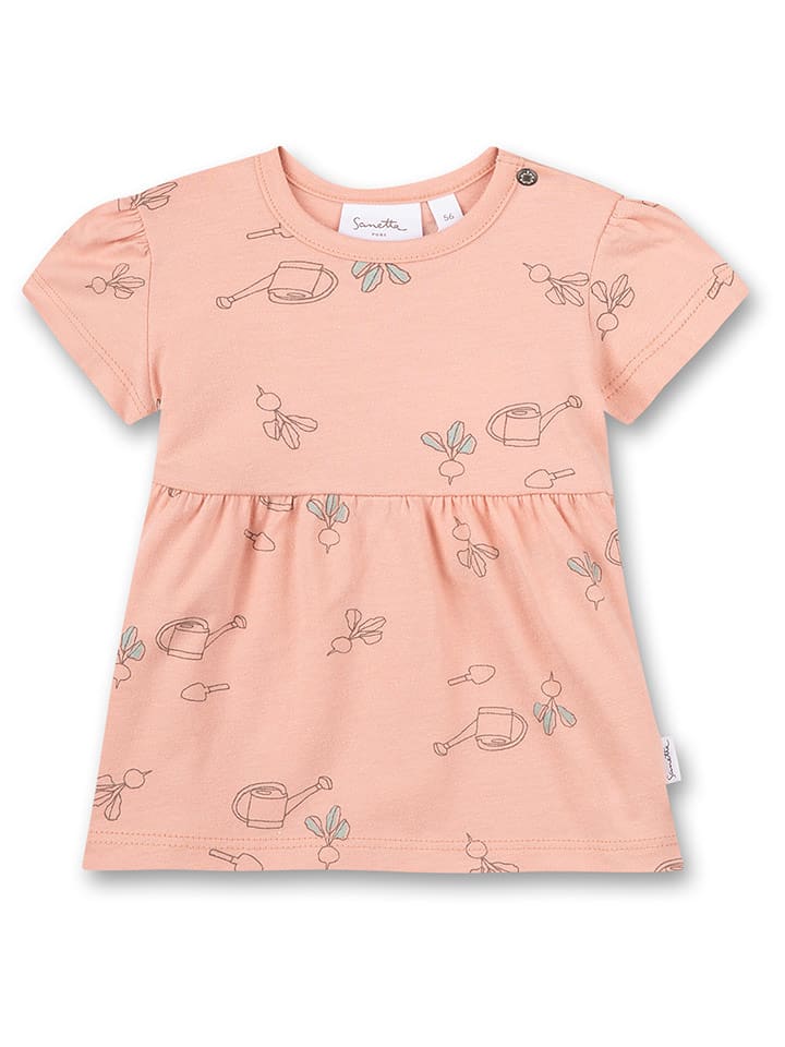 Sanetta Kidswear Sukienka w kolorze brzoskwiniowym rozmiar: 92