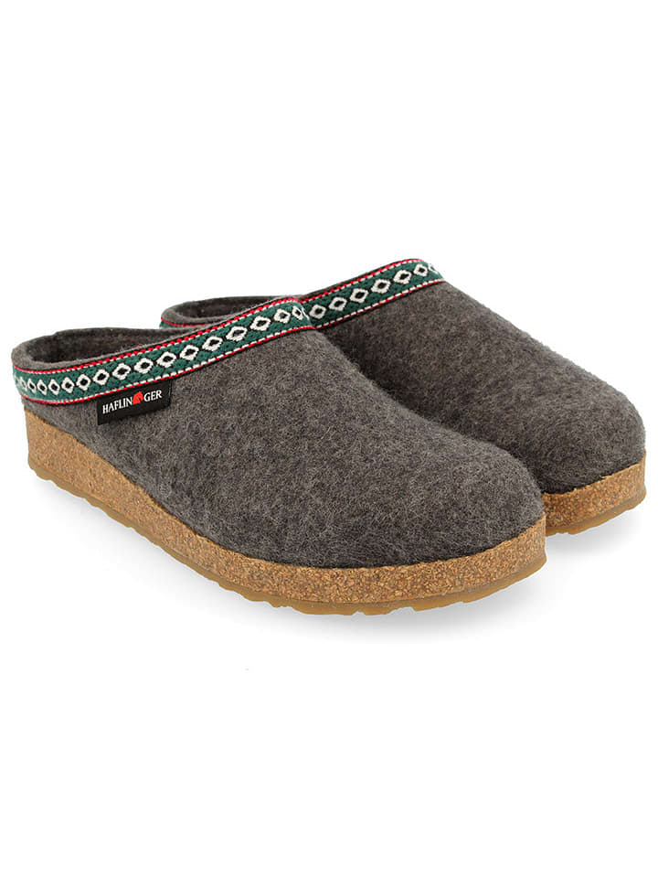 HAFLINGER Kapcie w kolorze szarym rozmiar: 38
