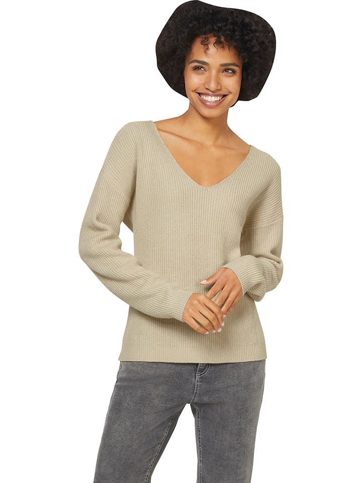 Heine Sweter w kolorze beżowym rozmiar: 34