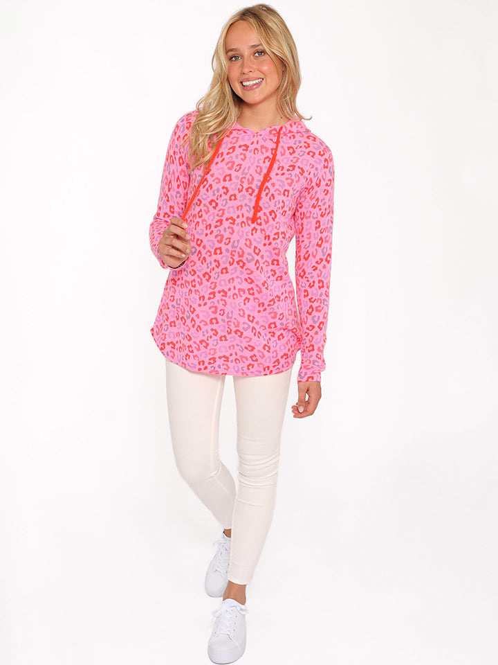 Zwillingsherz Kaszmirowy sweter "Leo" w kolorze różowym rozmiar: M