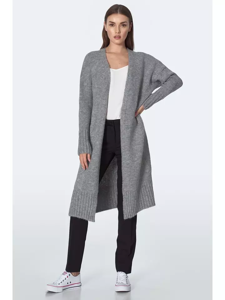 Kardigan w kolorze szarym