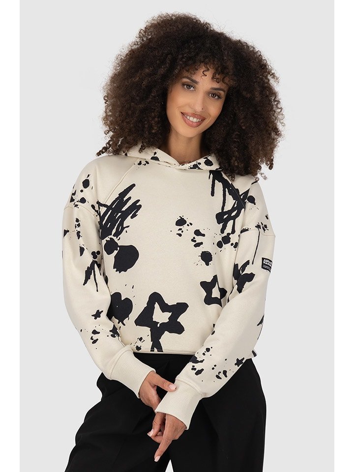 alife and kickin Bluza "Jessy" w kolorze kremowo-czarnym rozmiar: XL