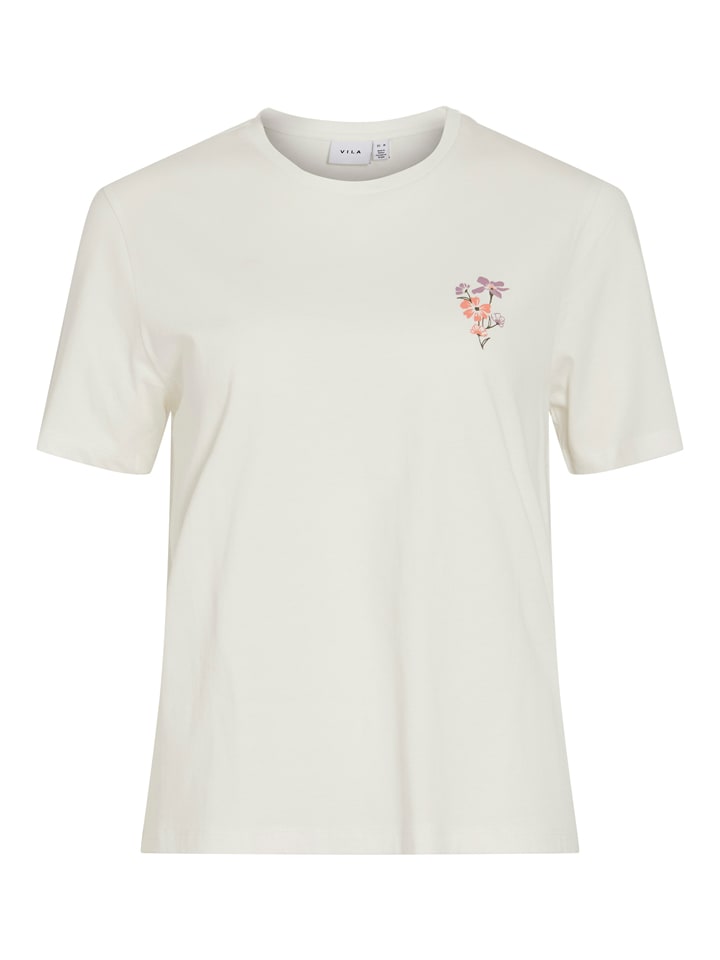 Vila Koszulka w kolorze kremowym rozmiar: M