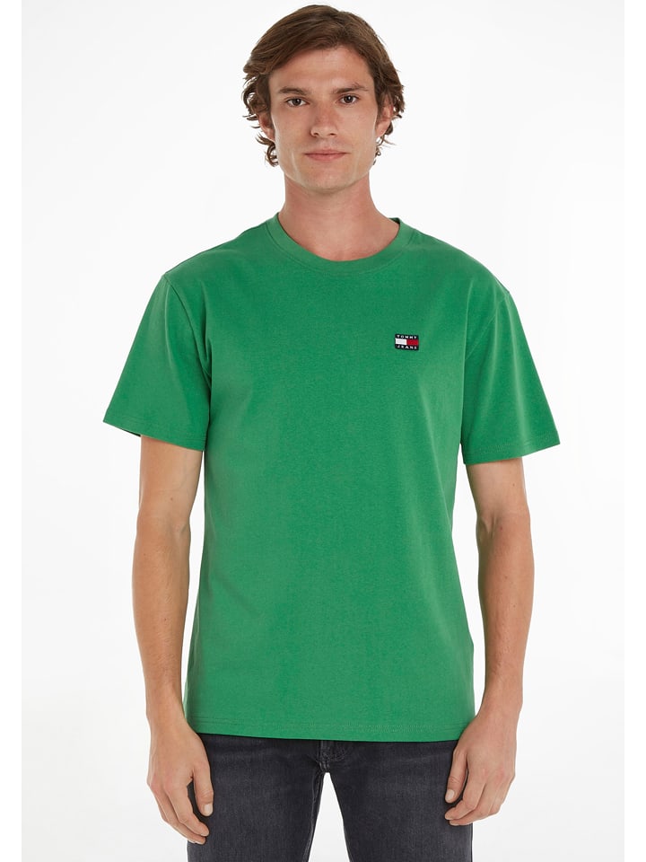 TOMMY JEANS Koszulka w kolorze zielonym rozmiar: M