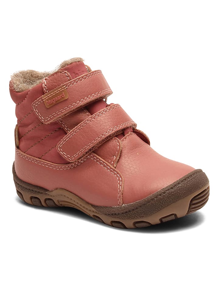 bisgaard Skórzane botki zimowe w kolorze jasnoróżowym rozmiar: 20