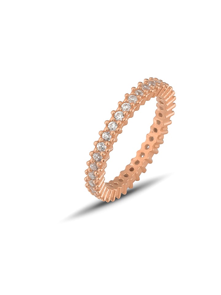 Srebrny pierścionek z cyrkoniami