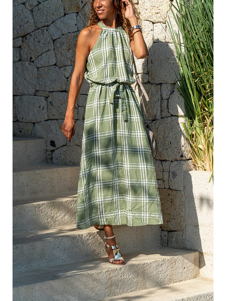 Gunes Kizi Sukienka w kolorze khaki rozmiar: L