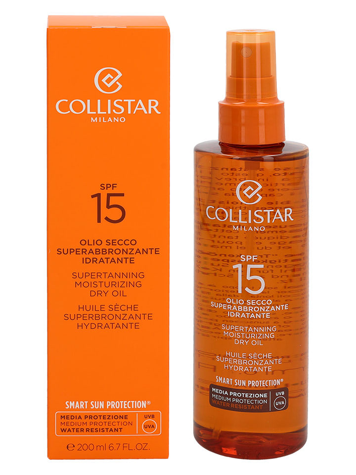 Collistar Olejek przeciwsłoneczny "Supertanning Moisturizing Dry Oil" - SPF 15 - 200 ml rozmiar: onesize