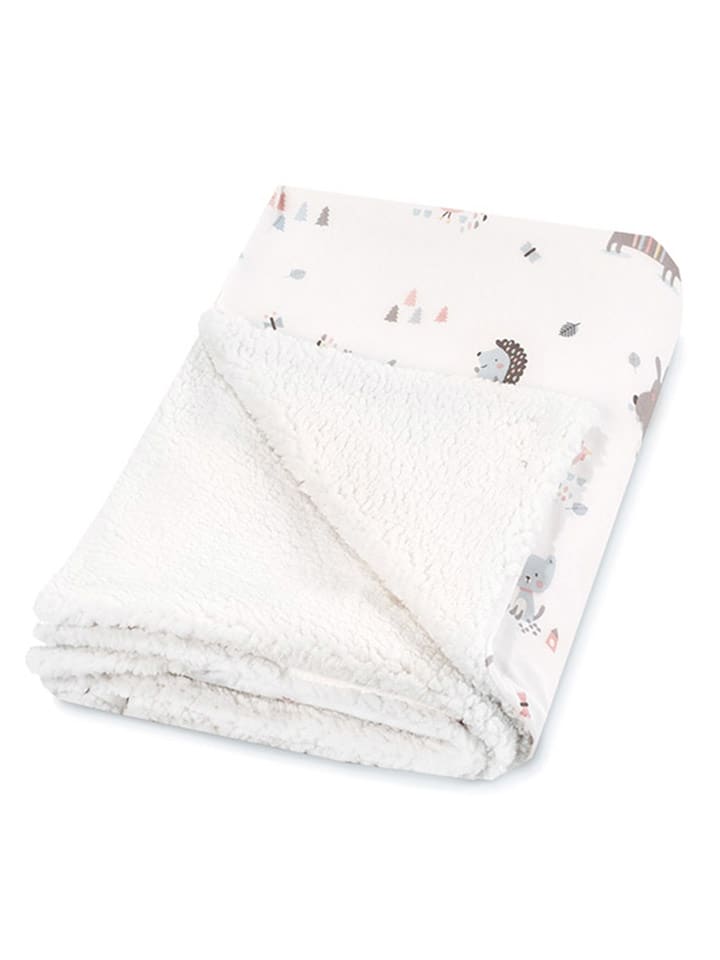 Julius Zöllner Zimowa kołdra niemowlęca w kolorze białym ze wzorem - 100 x 70 cm rozmiar: 70x100 cm