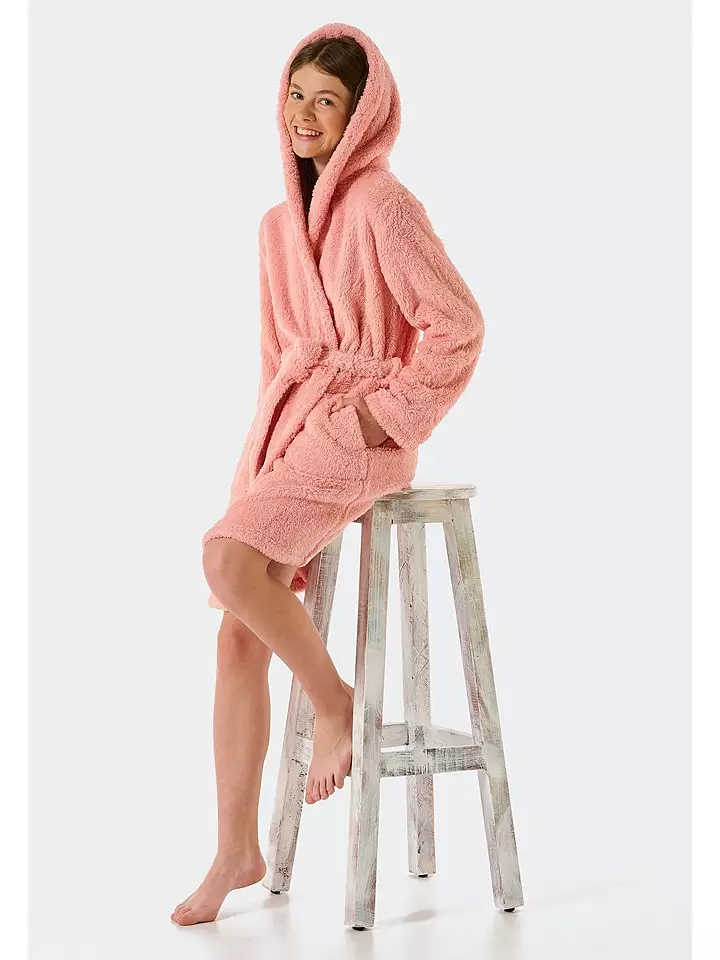 Szlafrok w kolorze jasnoróżowym