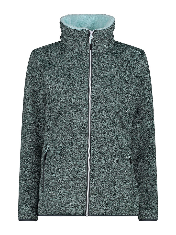 CMP Kurtka polarowa w kolorze turkusowo-czarnym rozmiar: 36