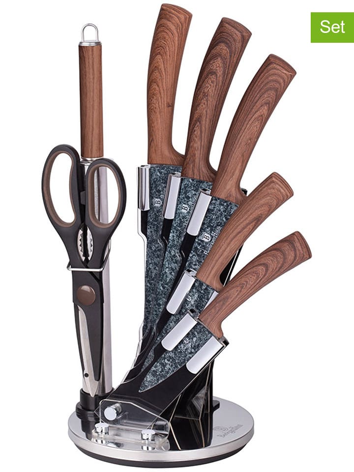 Berlinger Haus 8-częściowy zestaw noży w kolorze brązowo-szarym rozmiar: onesize