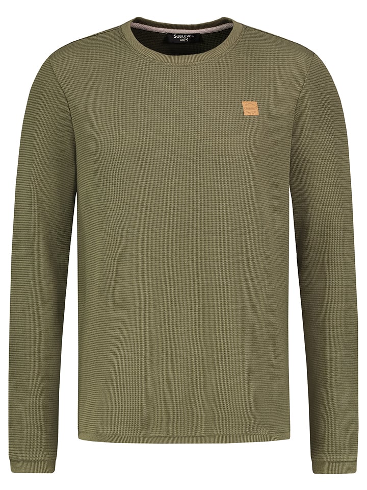 Sublevel Sweter w kolorze zielonym rozmiar: XL