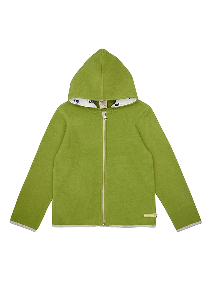 loud + proud Wełniana kurtka polarowa w kolorze jasnozielonym rozmiar: 146/152