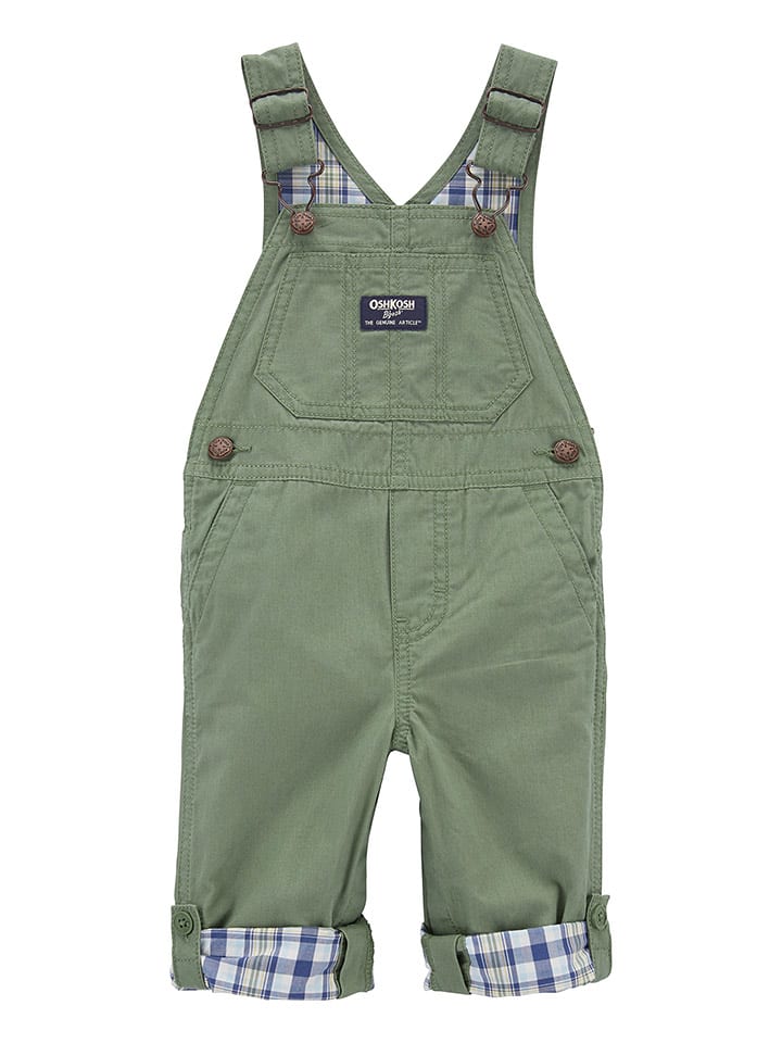 OshKosh Ogrodniczki w kolorze zielonym rozmiar: 74