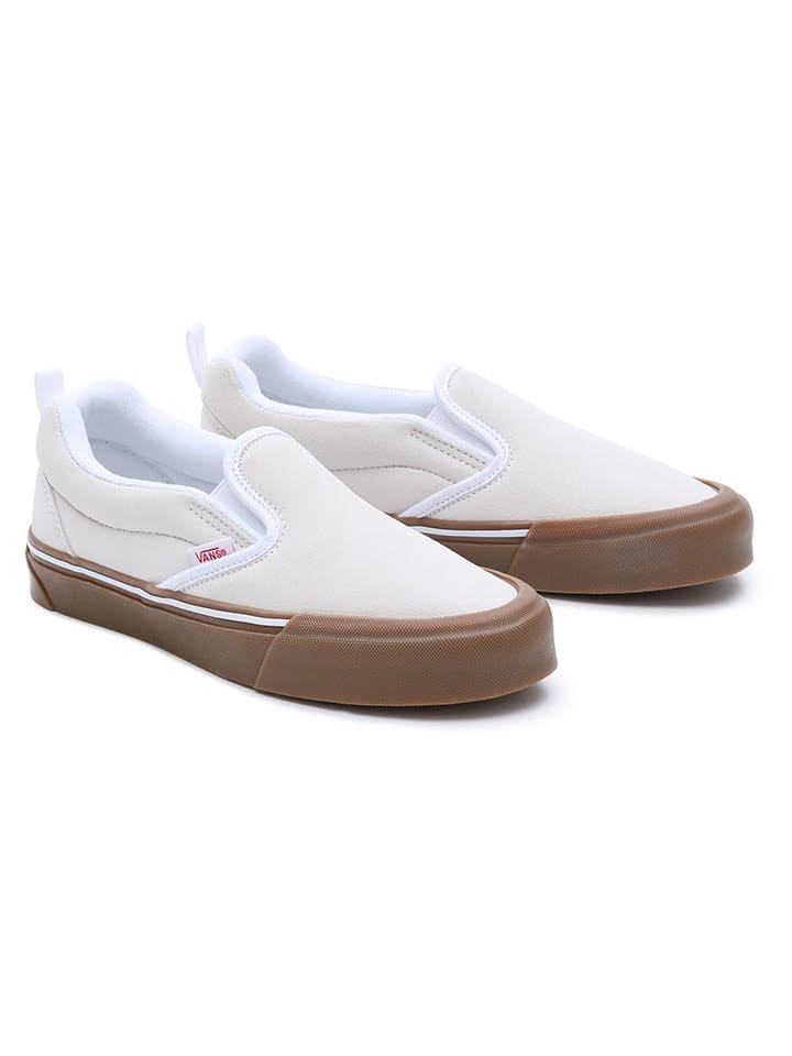 Vans Skórzane slippersy "Knu" w kolorze kremowo-brązowym rozmiar: 37