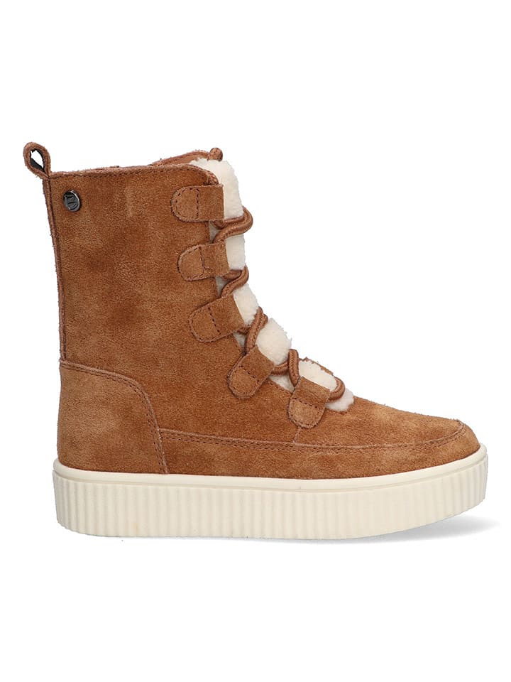 Braqeez Botki w kolorze jasnobrązowym rozmiar: 33