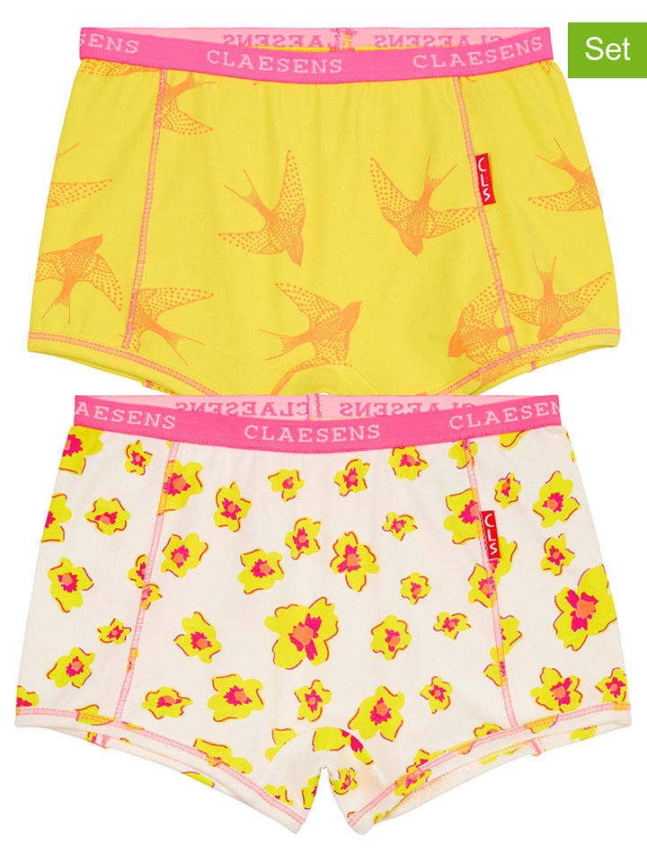 Claesens Majtki (2 pary) w kolorze żółto-różowym rozmiar: 152