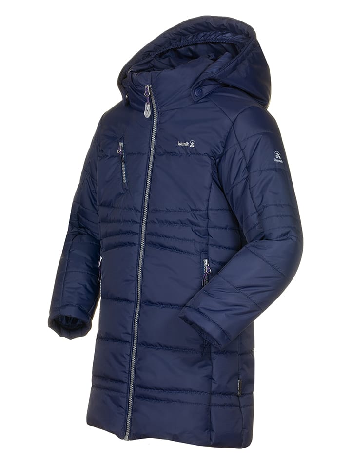 Płaszcz zimowy "Lyla" w kolorze granatowym