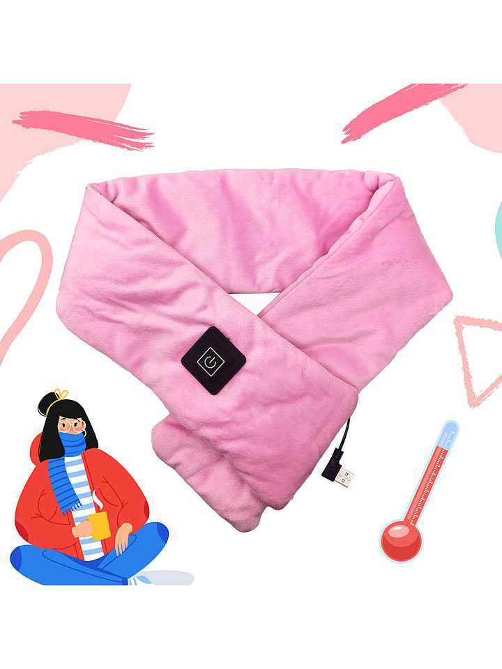 MAD MONKEY Podgrzewany szal "Mad Monkey" w kolorze jasnoróżowym rozmiar: onesize