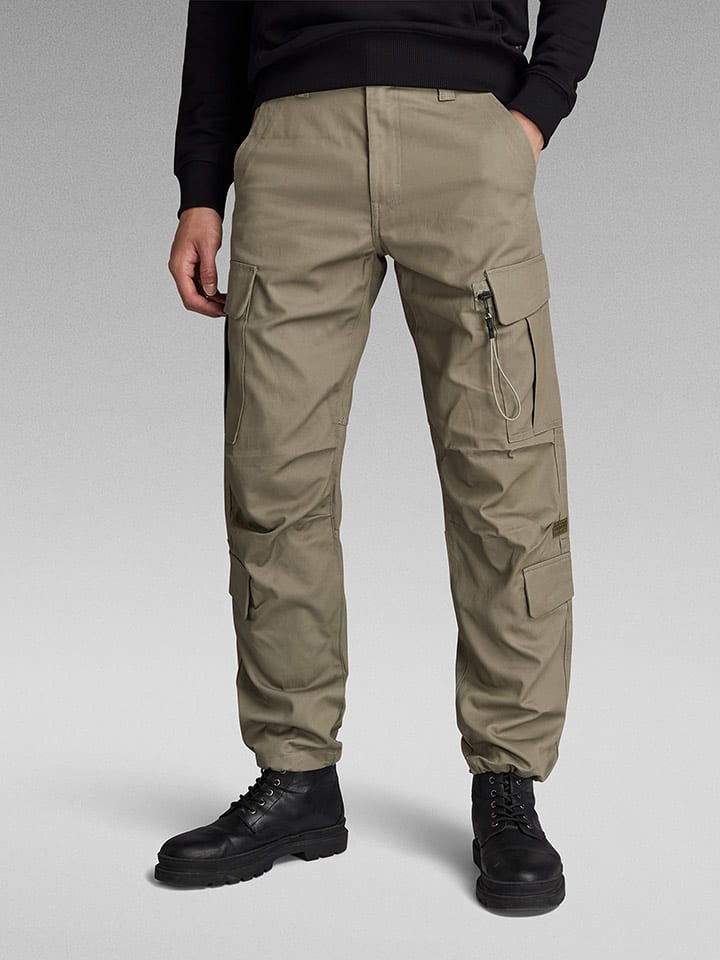 G-Star Bojówki w kolorze beżowo-szarym rozmiar: 34