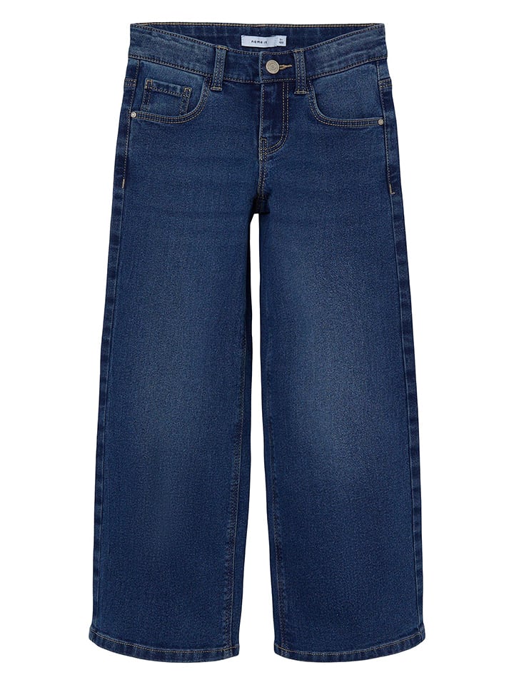 name it Dżinsy "Rose" - Comfort fit - w kolorze granatowym rozmiar: 152