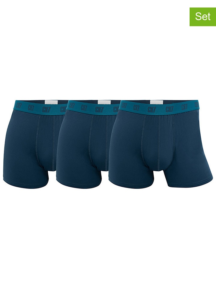CR7 Bokserki (3 pary) w kolorze granatowym rozmiar: M