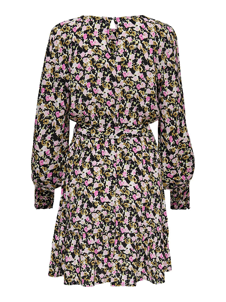 Sukienka "Roxanne" w kolorze czarno-jasnoróżowym