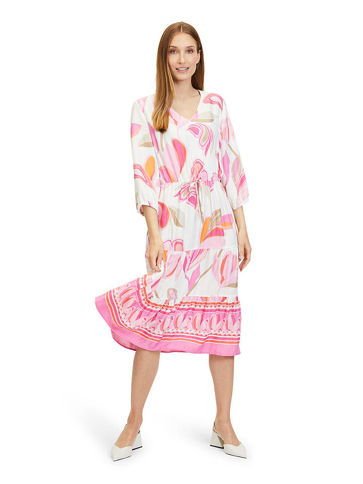 Betty Barclay Sukienka w kolorze biało-jasnoróżowym rozmiar: 44