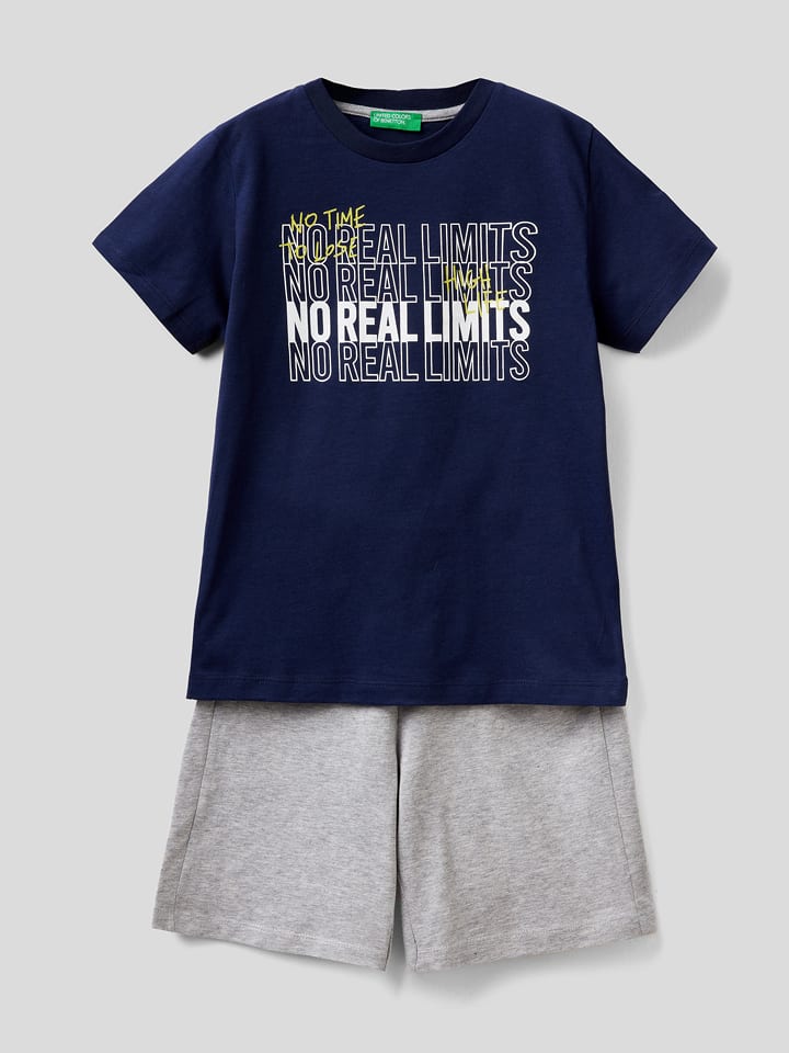 2-częściowy zestaw w kolorze granatowo-szarym