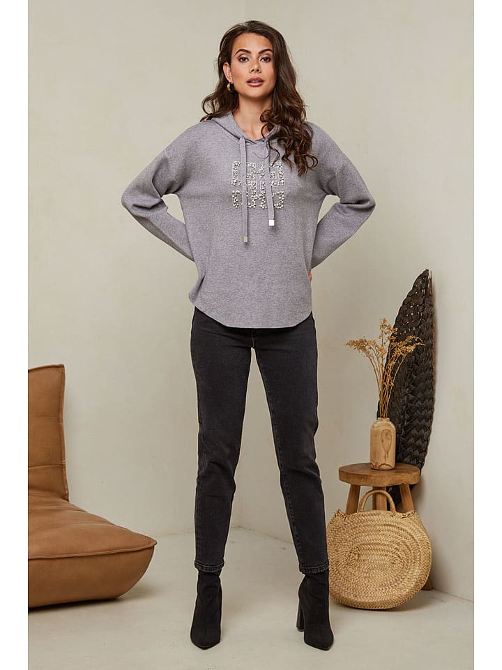 Soft Cashmere Bluza w kolorze szarym rozmiar: 34/36