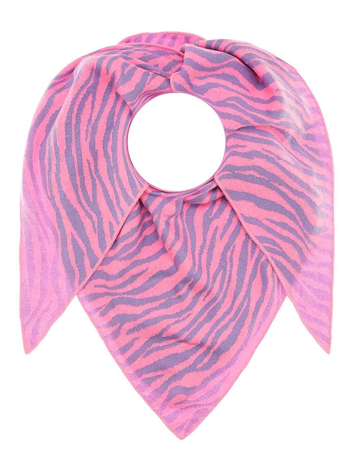 Zwillingsherz Chusta "Linna" w kolorze fioletowo-jasnoróżowym - 200 x 100 cm rozmiar: onesize
