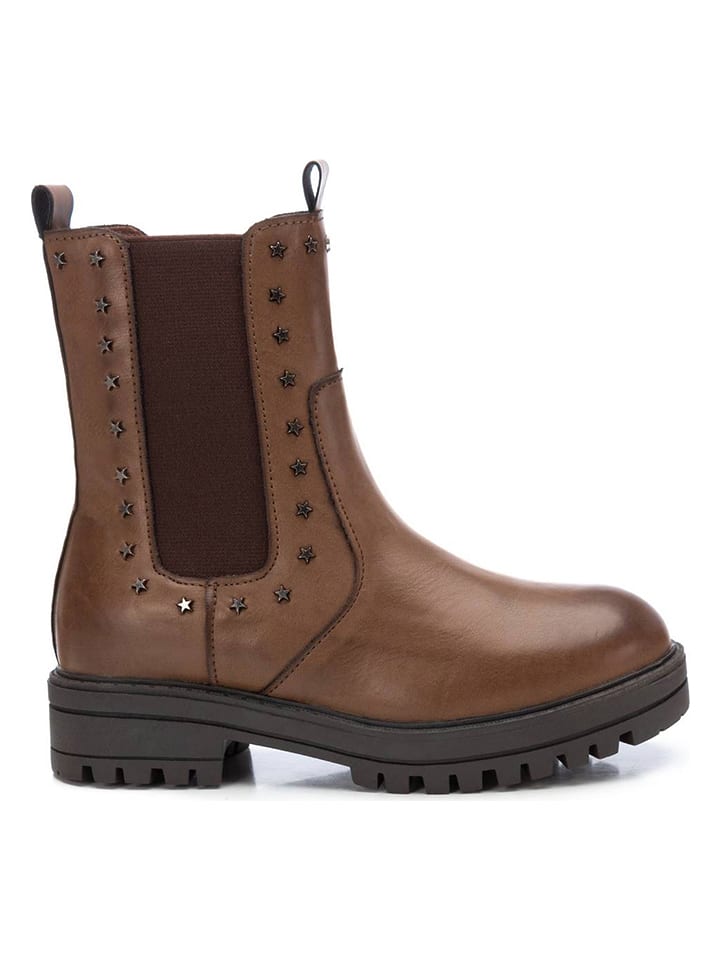 XTI Kids Botki w kolorze brązowym rozmiar: 37