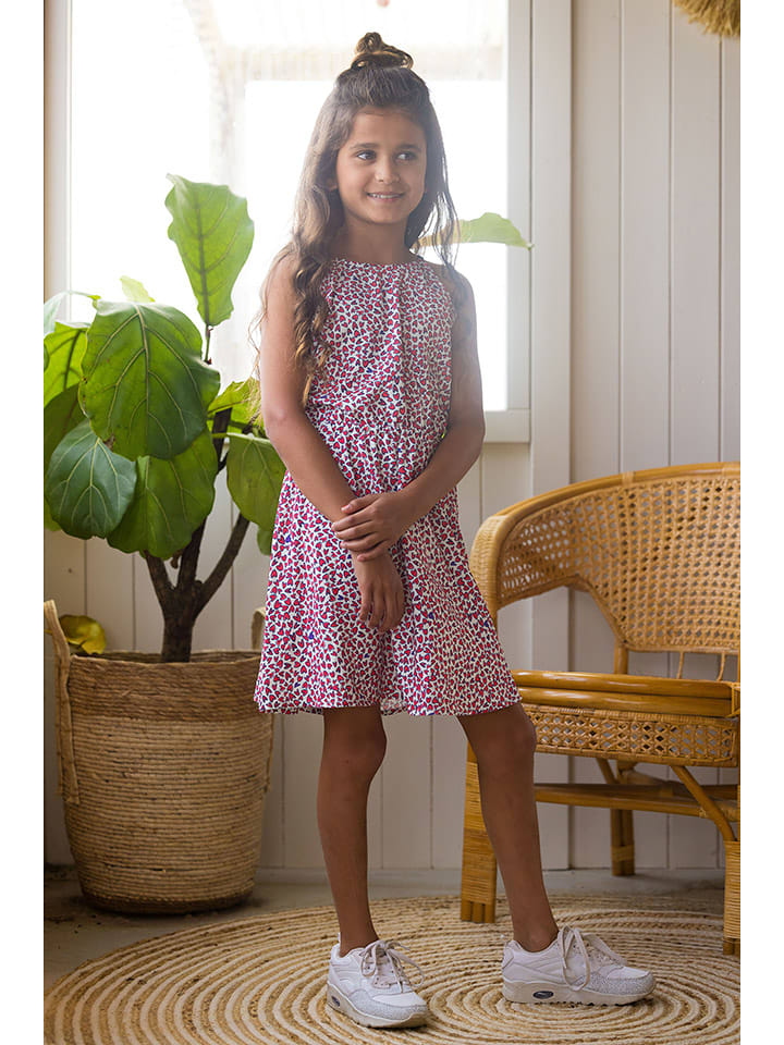 B.Nosy Sukienka w kolorze czerwono-kremowym rozmiar: 116