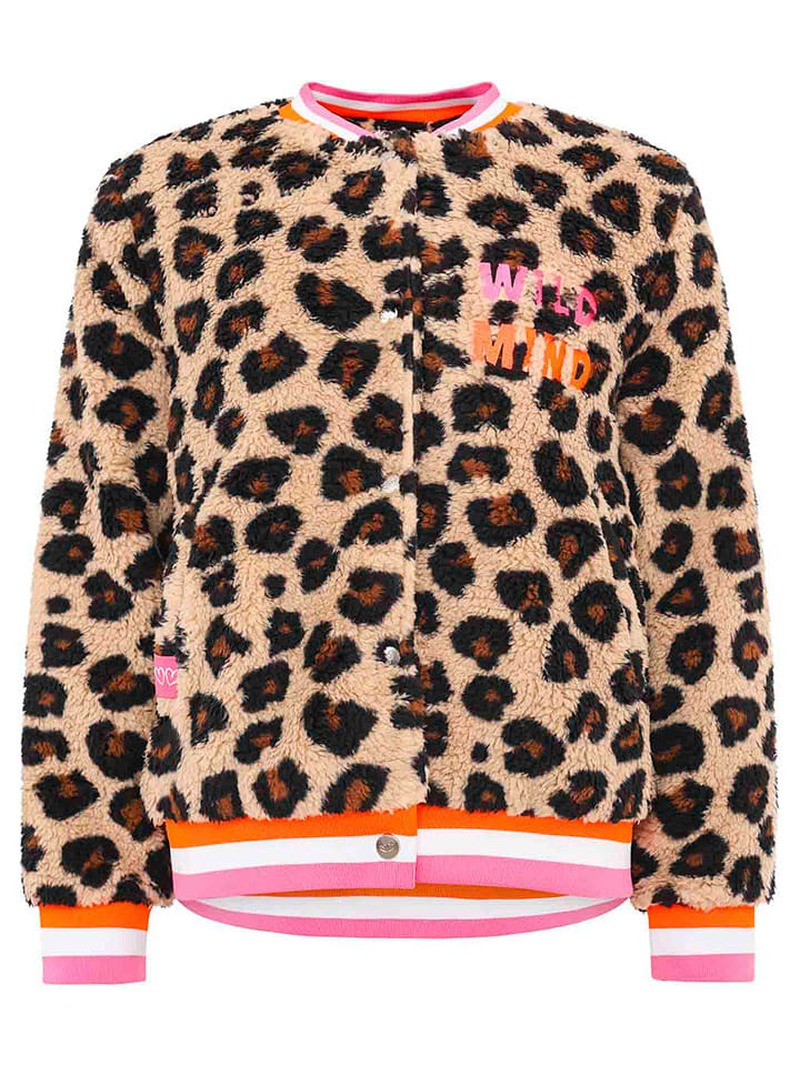 Zwillingsherz Kurtka pluszowa "Wild Mind" w kolorze beżowym rozmiar: L