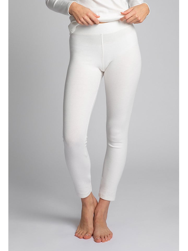 La Lupa Legginsy w kolorze kremowym rozmiar: S