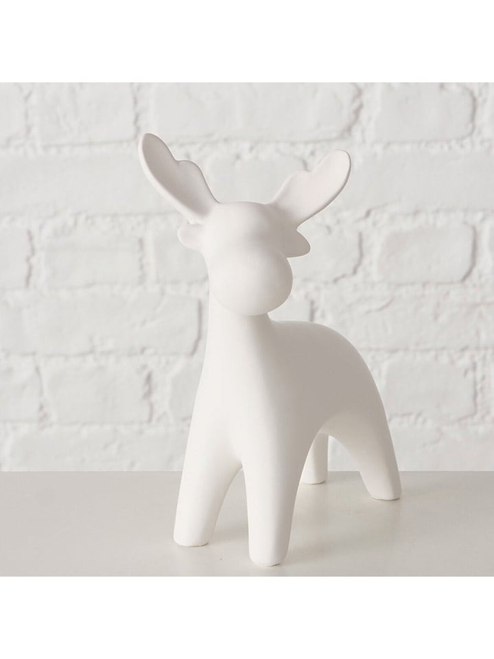 Boltze Figurka dekoracyjna "Martie" w kolorze białym - wys. 19 cm rozmiar: onesize