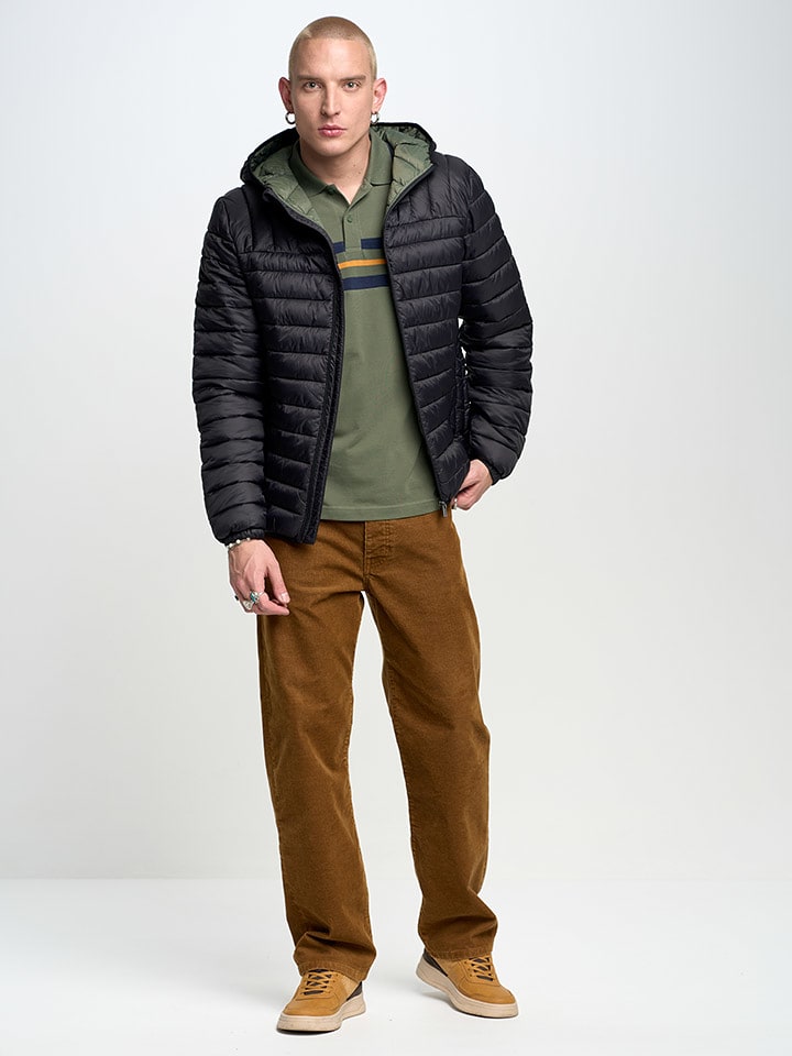 BIG STAR Kurtka pikowana "Teylor" w kolorze czarnym rozmiar: 5XL