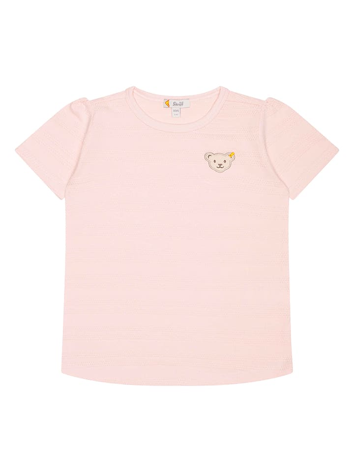 Steiff Koszulka w kolorze jasnoróżowym rozmiar: 104
