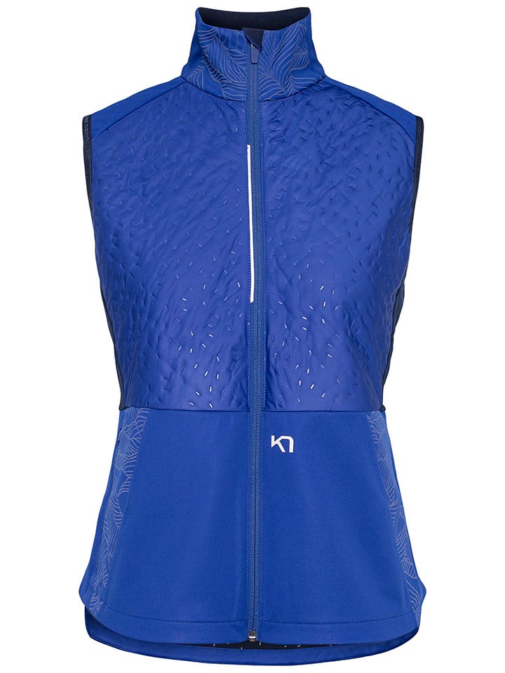 KARI TRAA Kamizelka funkcyjna "Vilde" w kolorze niebieskim rozmiar: L