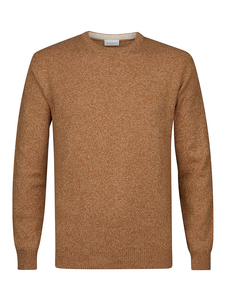 PROFUOMO Sweter w kolorze brązowym rozmiar: XL