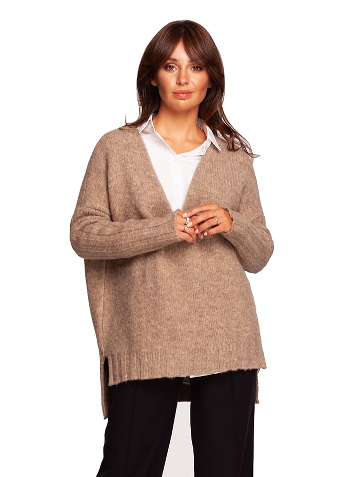 Sweter w kolorze jasnobrązowym