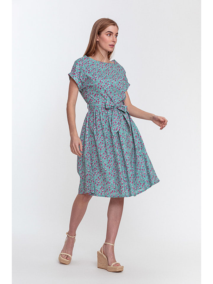 Makani Sukienka w kolorze turkusowo-różowym rozmiar: 40