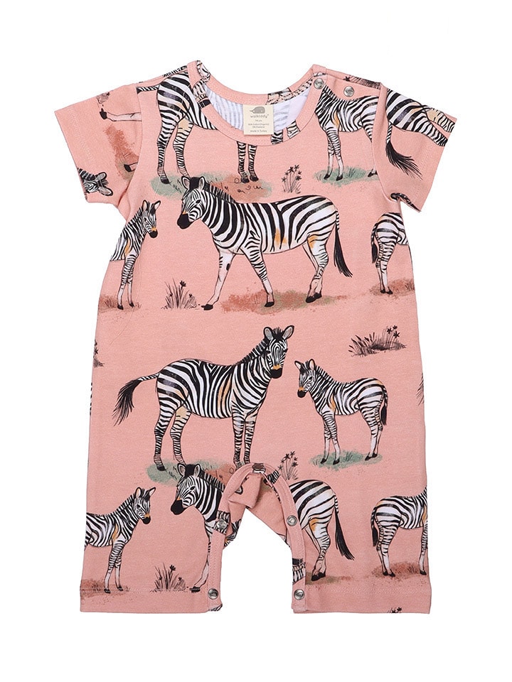 Walkiddy Rampers w kolorze jasnoróżowym rozmiar: 80