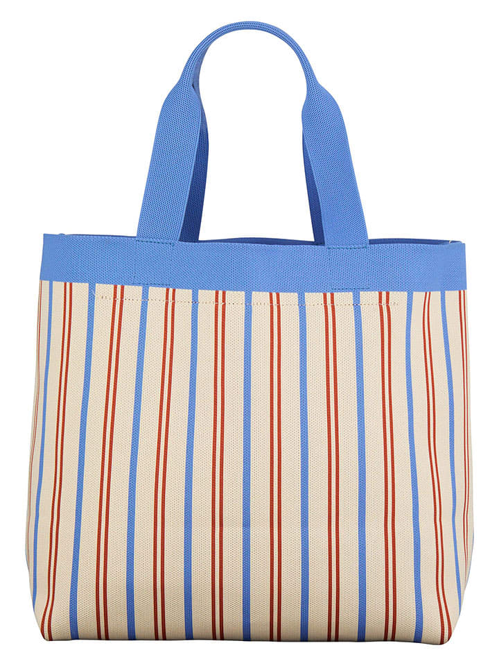 Becksöndergaard Torebka "Lillian" w kolorze beżowo-błękitnym - 35 x 35 x 15 cm rozmiar: onesize