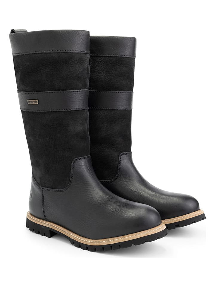 TRAVELIN' Skórzane kozaki "Denmark" w kolorze czarnym rozmiar: 40