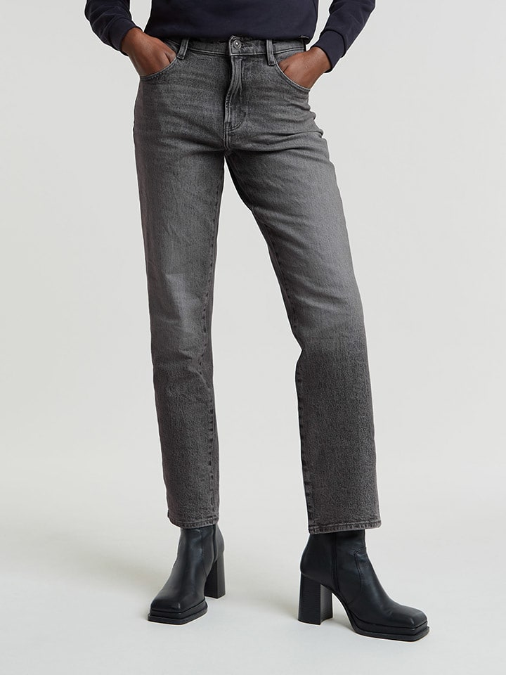 G-Star Dżinsy - Regular fit - w kolorze antracytowym rozmiar: W27/L32