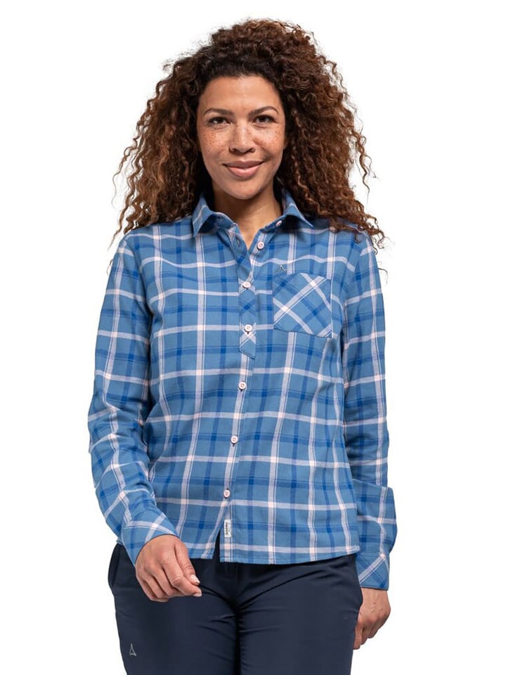 Koszula "Almkogel" w kolorze niebieskim ze wzorem