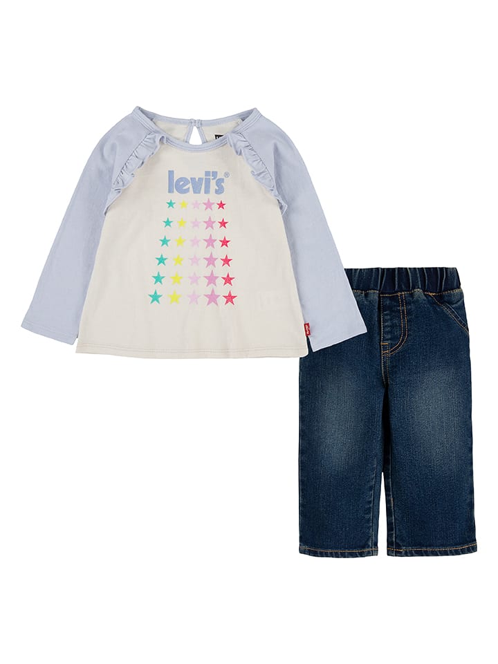 Levi's Kids 2-częściowy zestaw w kolorze granatowo-białym rozmiar: 62