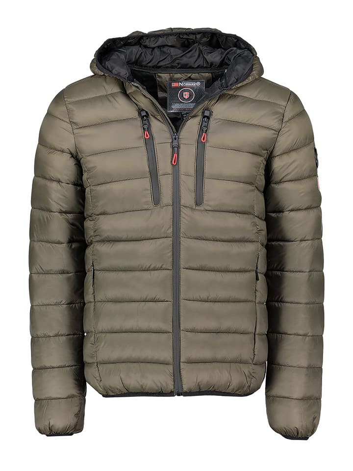 Geographical Norway Kurtka pikowana "Alaric" w kolorze khaki rozmiar: L